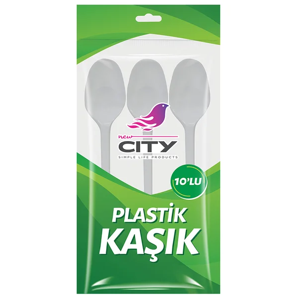 NEW CİTY PLASTİK KAŞIK 10 LU